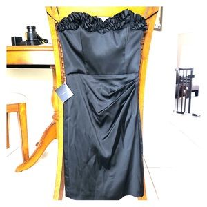 White House/Black Market Satin, sweetheart dress